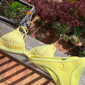 yellow gigi triangl bikini